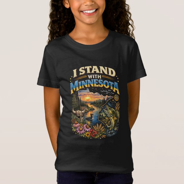 Ich stehe mit Minnesota T-Shirt (Vorderseite)