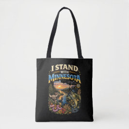 Ich stehe mit Minnesota Tasche