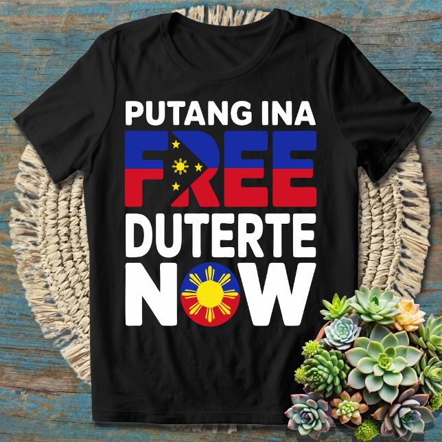 Ich stehe mit PRRD bringen Zuhause Tatay Digong Du T-Shirt (Von Creator hochgeladen)