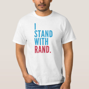 Ich stehe mit Rand - Rand-Paul-Anhänger-T - Shirt