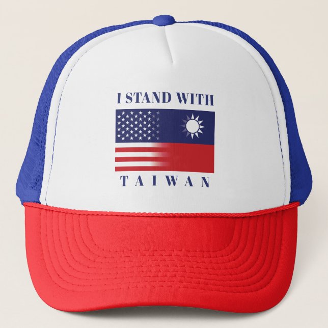 Ich stehe mit Taiwan Truckerkappe (Vorderseite)
