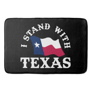 Ich stehe mit Texas Badematte