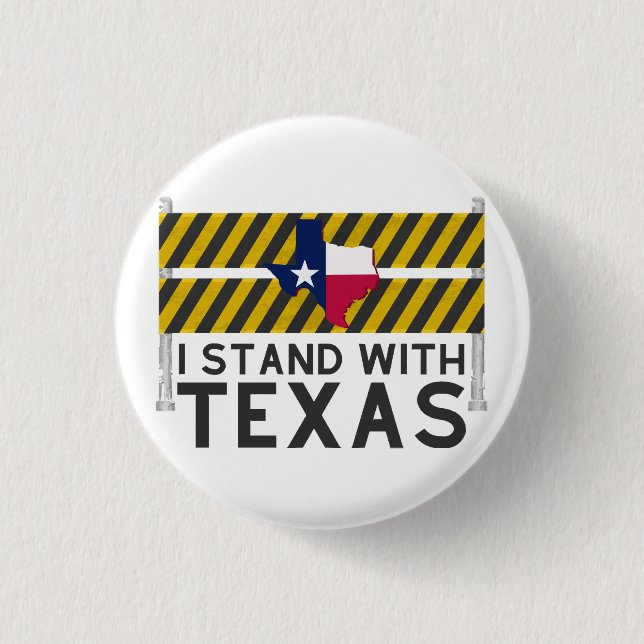 Ich stehe mit Texas Button (Vorderseite)