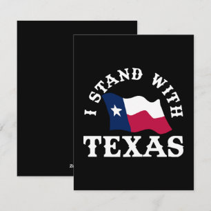 Ich stehe mit Texas Feiertagskarte