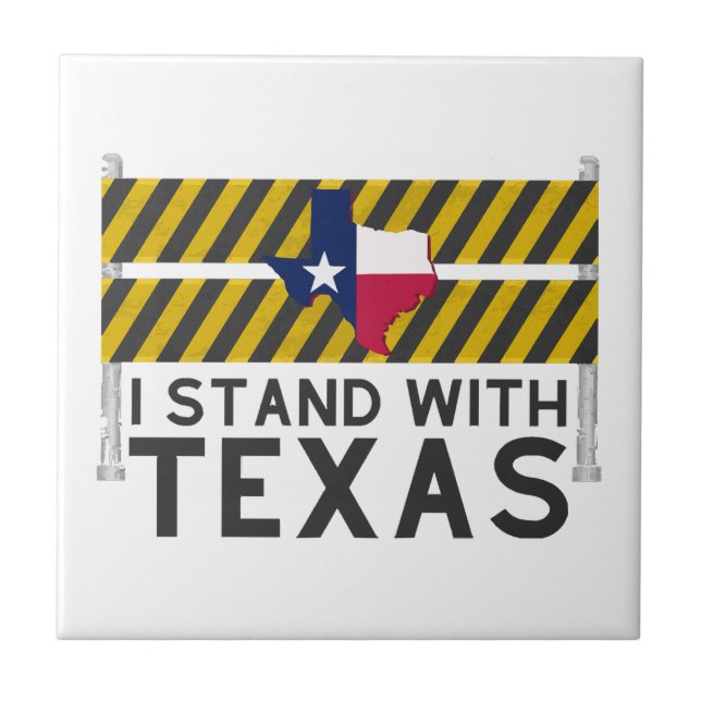 Ich stehe mit Texas Fliese (Vorderseite)