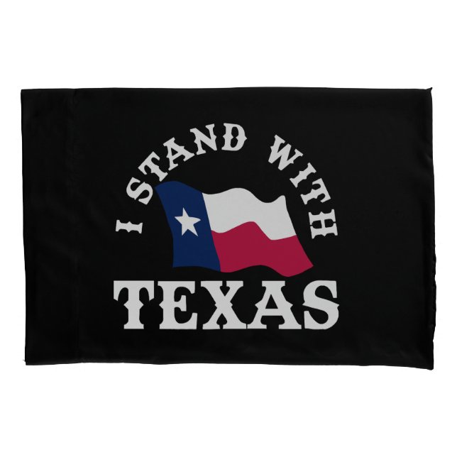 Ich stehe mit Texas Kissenbezug (Vorderseite)