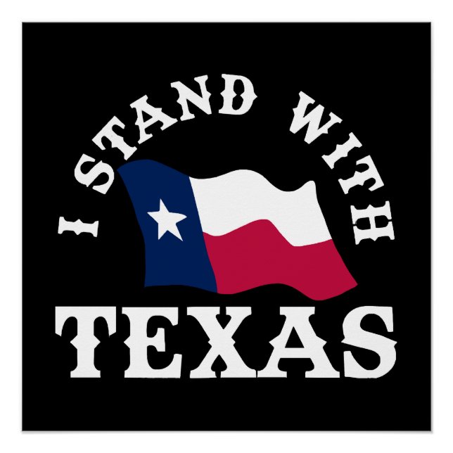 Ich stehe mit Texas Poster (Vorderseite)