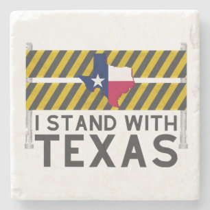 Ich stehe mit Texas Steinuntersetzer