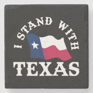 Ich stehe mit Texas Steinuntersetzer