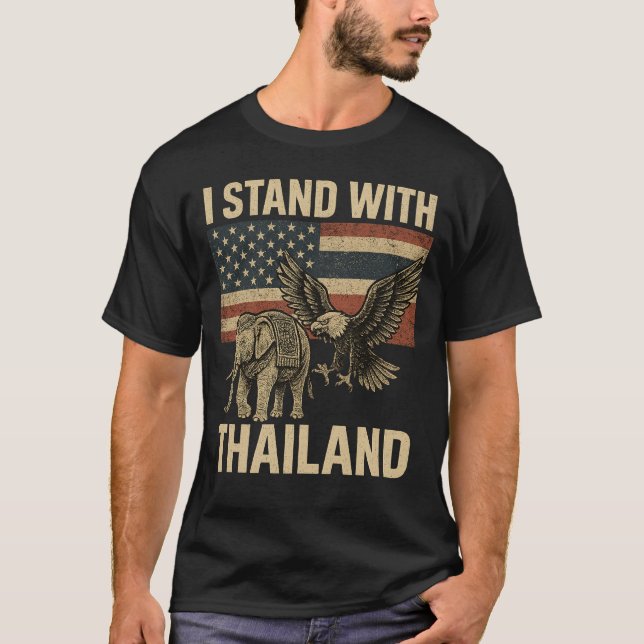 ICH STEHE MIT THAILAND (2) T-Shirt (Vorderseite)