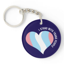 Ich stehe mit Trans People Herzkette