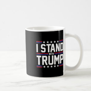 Ich stehe mit Trump in der amerikanischen Flagge u Kaffeetasse