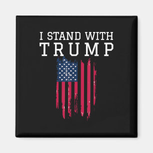 Ich stehe mit Trump Pro Trump-Unterstützer da Magnet
