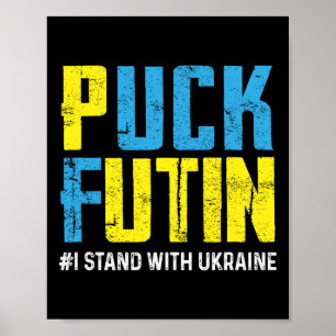 Ich stehe mit Ukaine Stop Putin Ukraine Ukrainisch Poster