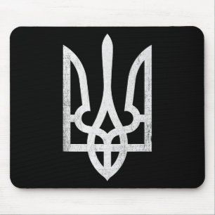Ich stehe mit Ukraine-Flagge Herz Ukrainische Lieb Mousepad