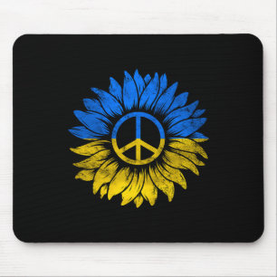 Ich stehe mit Ukraine Frieden Sonnenblume Ukraine Mousepad