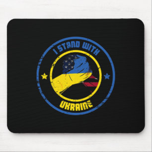 Ich stehe mit Ukraine Patriot Mousepad