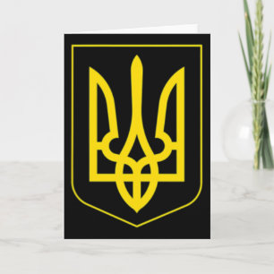 Ich stehe mit Ukraine-Shirt Ukraine-Flagge retten Karte