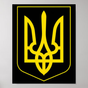 Ich stehe mit Ukraine-Shirt Ukraine-Flagge retten Poster