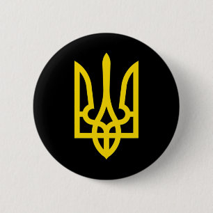 Ich stehe mit Ukraine-Shirt Ukraine-Flagge Unterst Button