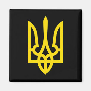 Ich stehe mit Ukraine-Shirt Ukraine-Flagge Unterst Magnet