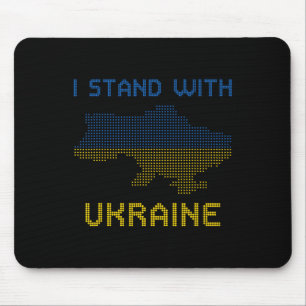 Ich stehe mit Ukraine-Shirt Ukraine Karte Ukraine  Mousepad