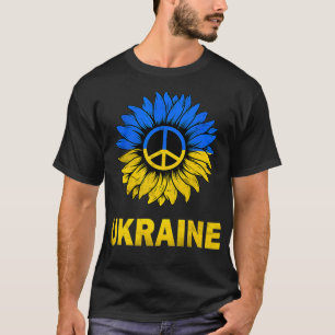 Ich stehe mit Ukraine Sonnenblume Ukraine Unterst T-Shirt
