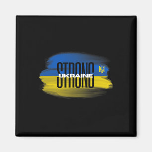 Ich stehe mit Ukraine T-Shirt Ukrainisch Stark Magnet