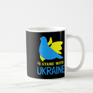 Ich stehe mit Ukraine Ukrainische Friedenstaube Uk Kaffeetasse