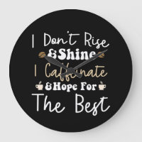 Ich stehe nicht auf und glänze, koffeinate und hof