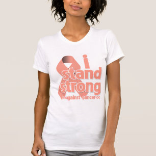 Ich stehe stark gegen Uteruskrebs T-Shirt