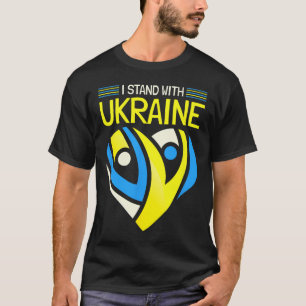 Ich stehe zu Ukraine Ich stehe für Frieden Anti-Kr T-Shirt