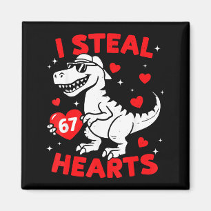 Ich stehle 67 Herz Dinosaurier für Jungen Mädchen  Magnet