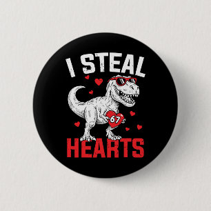 Ich stehle 67 Herzen Lustiger Sechs Sieben Valenti Button