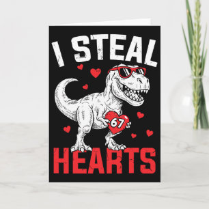 Ich stehle 67 Herzen Lustiger Sechs Sieben Valenti Karte