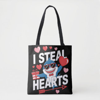 Ich stehle Herz - Funny Valentine's Day Shark Tasche