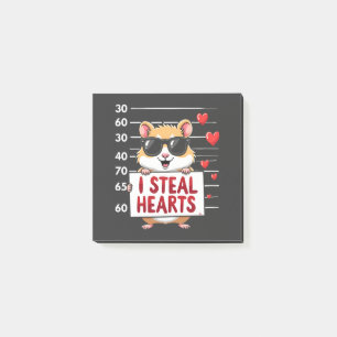 Ich stehle Herz Hamster Lover Valentine Day Post-it Klebezettel