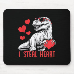 Ich stehle Herz T-rex Dinosaurier Valentine Kids B Mousepad