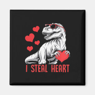 Ich stehle Herz T-Rex Dinosaurier Valentinstag Kin Magnet