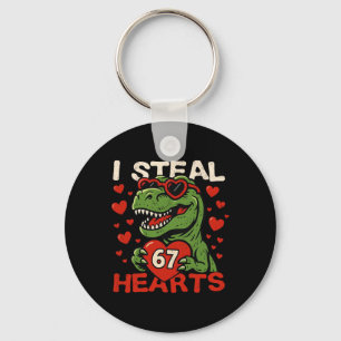 Ich stehle Herzen 67 Lustiger Valentinstag T-Rex D Schlüsselanhänger