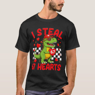 Ich stehle Herzen 67 Valentinstag 67 Dinosaurier T T-Shirt