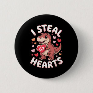 Ich stehle Herzen 67 Valentinstag 67 Meme 6 7 T-re Button