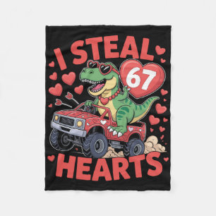 Ich stehle Herzen 67 Valentinstag 67 Meme 6 7 T-re Fleecedecke