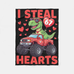 Ich stehle Herzen 67 Valentinstag 67 Meme 6 7 T-re Fleecedecke