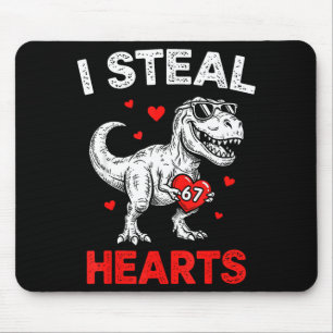 Ich stehle Herzen 67 Valentinstag 67 Meme 6 7 T-re Mousepad