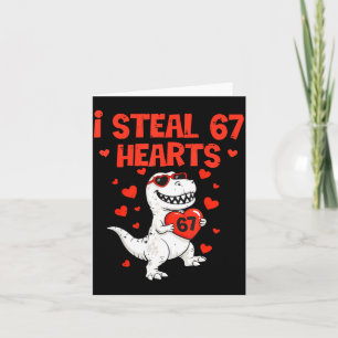 Ich stehle Herzen 67 Valentinstag 6 7 Meme Herz M Karte