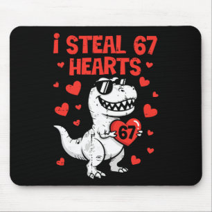 Ich stehle Herzen Dino Jungen Dinosaurier Valentin Mousepad