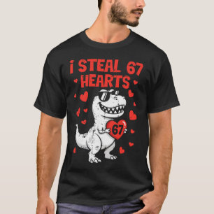 Ich stehle Herzen Dino Jungen Dinosaurier Valentin T-Shirt