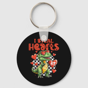 Ich stehle Herzen Dinosaurier 67 Valentinstag Humo Schlüsselanhänger