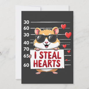 Ich stehle Herzen Hamster Liebhaber Valentinstag Feiertagskarte